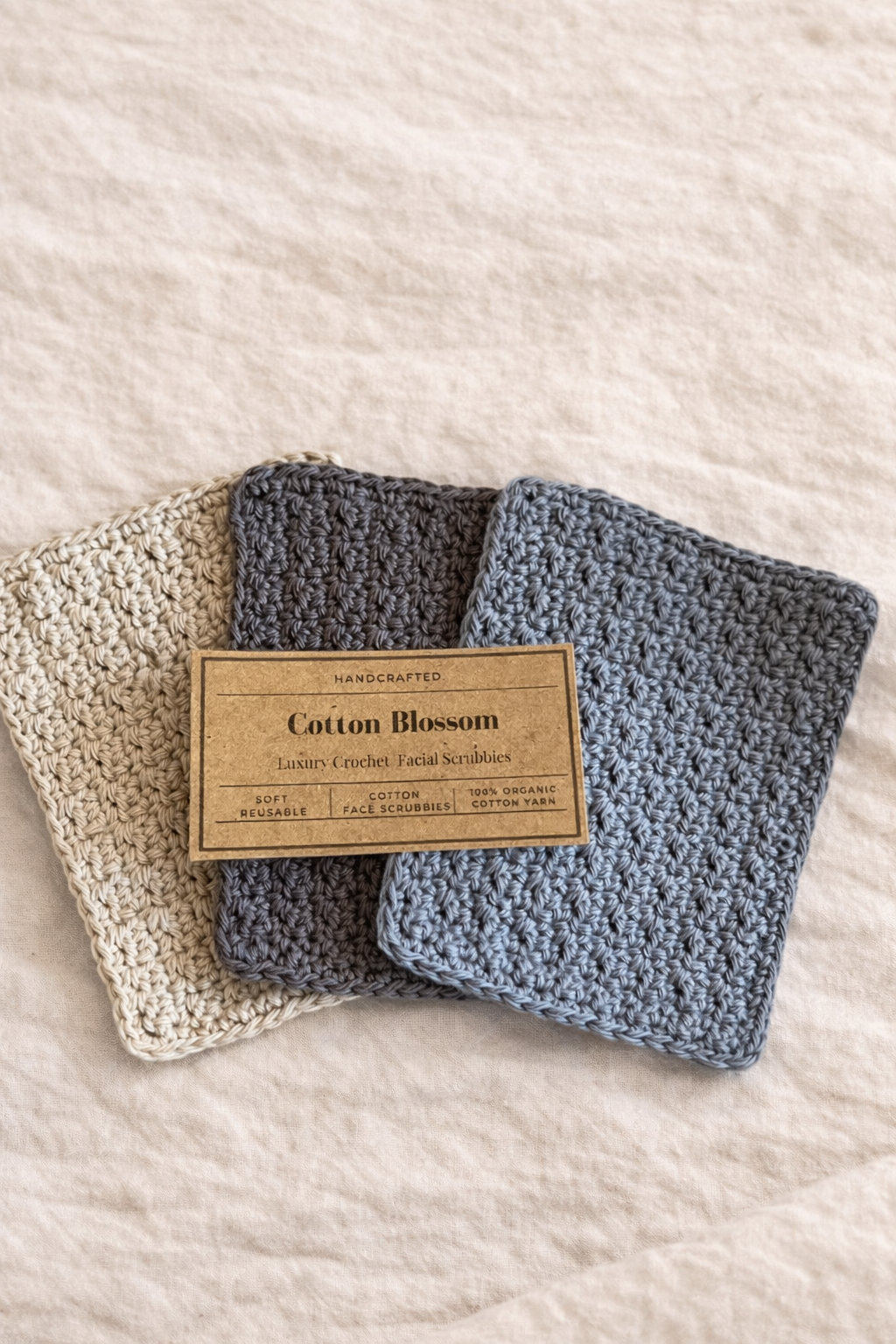 Cotton Blossom Reusable Organic Cotton Facial Scrubbies