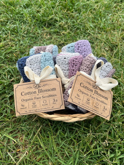 Cotton Blossom Reusable Organic Cotton Facial Scrubbies