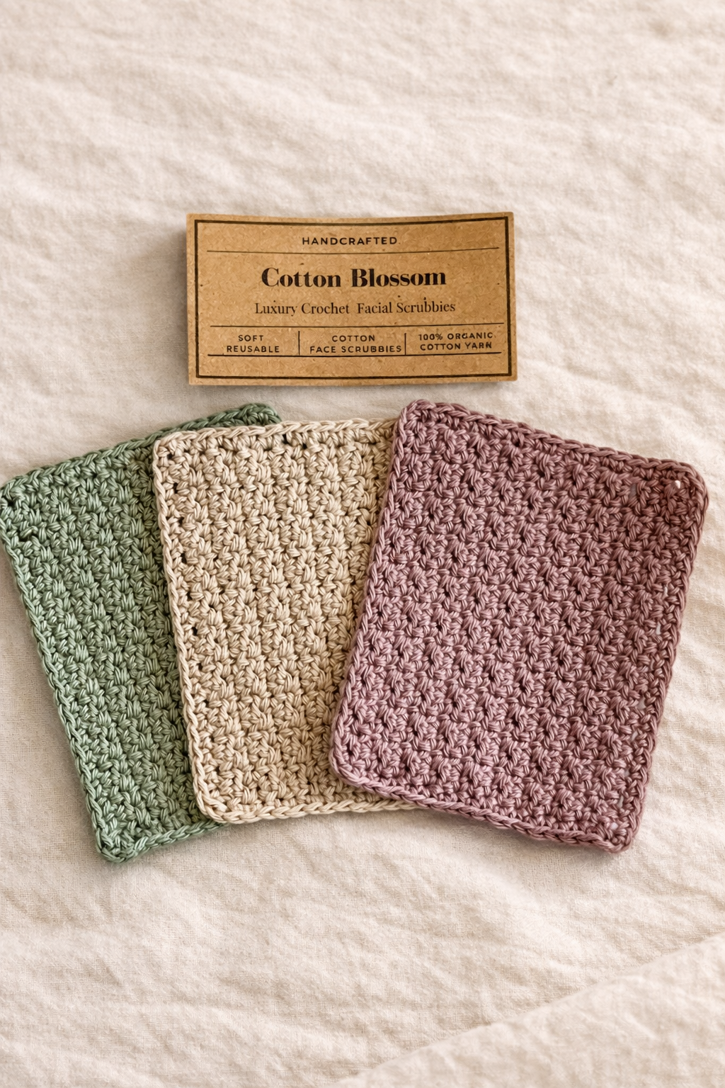 Cotton Blossom Reusable Organic Cotton Facial Scrubbies