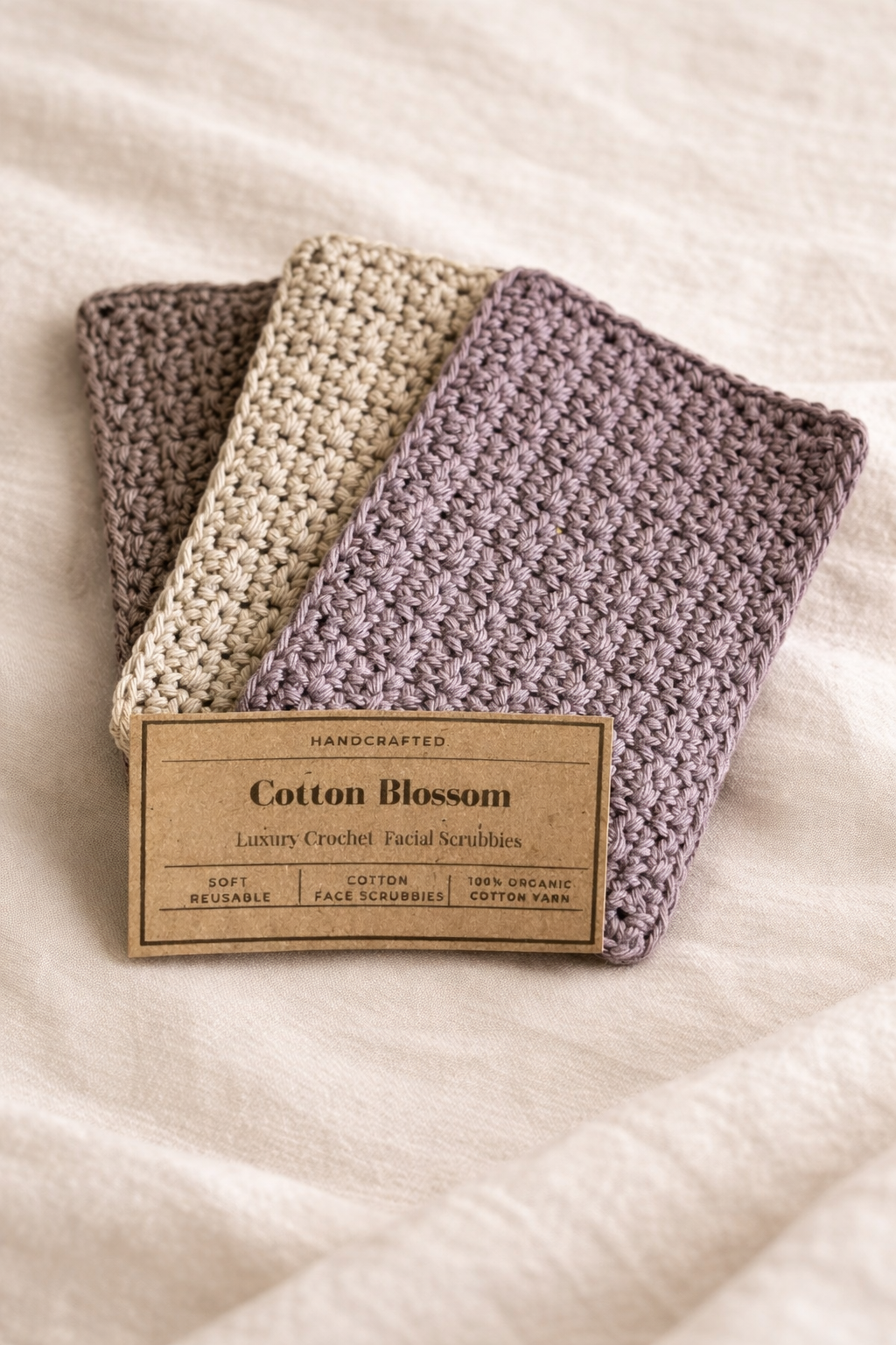 Cotton Blossom Reusable Organic Cotton Facial Scrubbies